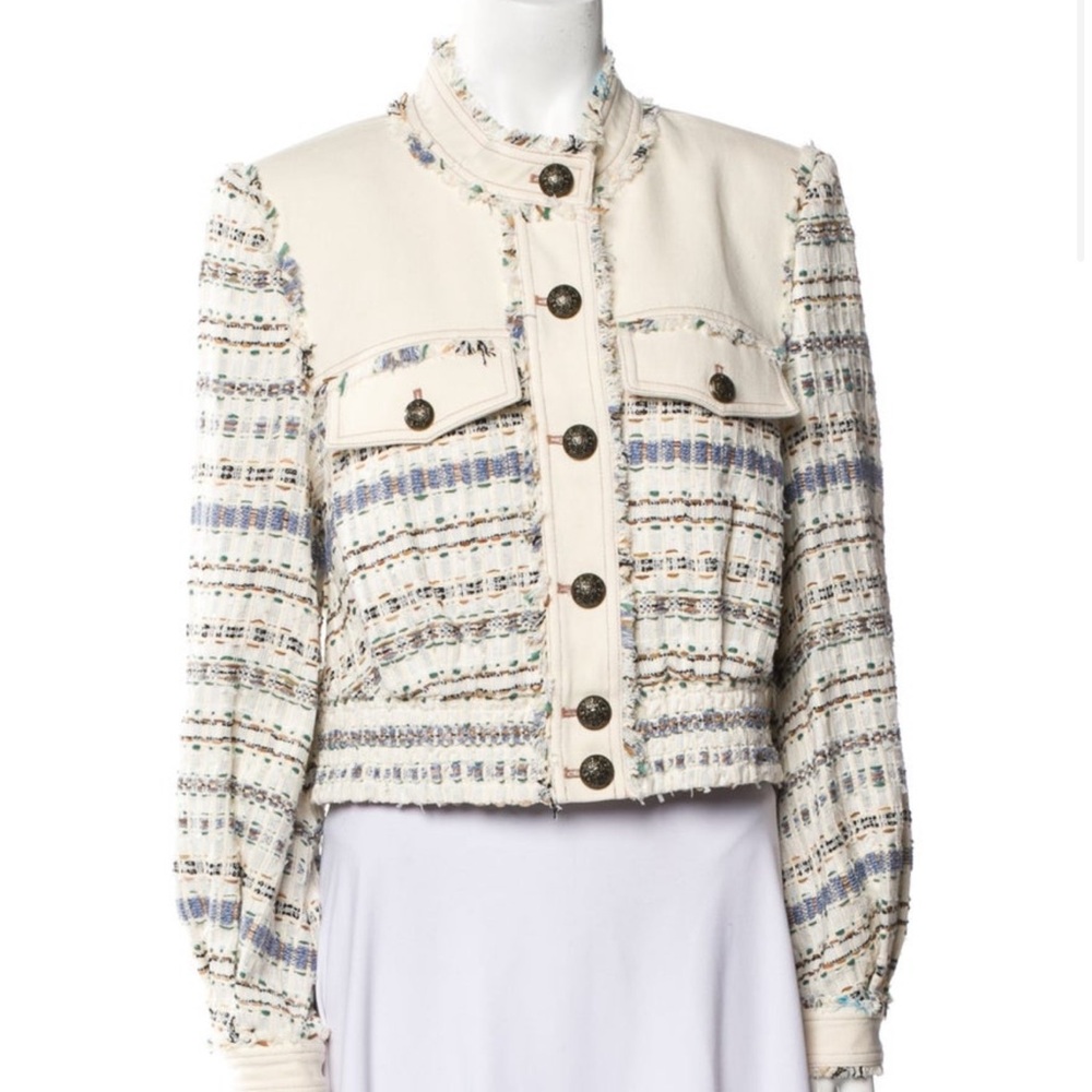 Veronica Beard Darren Ivory Tweed Jacket NWT - Picture 7 of 12